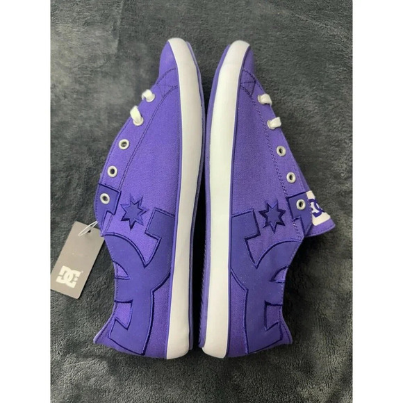 DC Women's Cleo Shoes Purple Size 11 Skate Canvas Sneakers - Picture 10 of 17